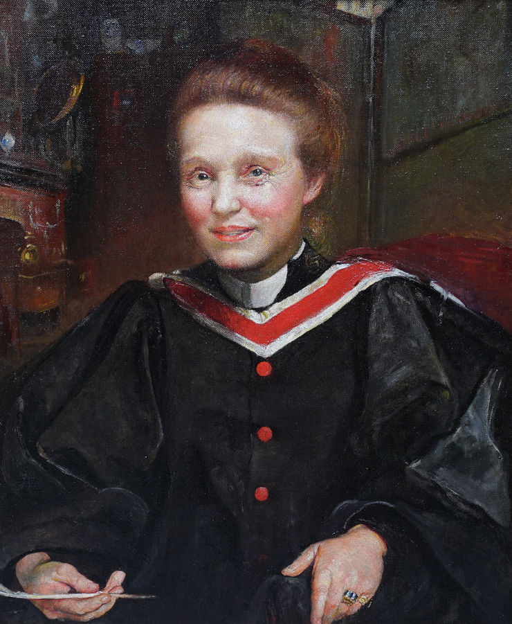 British Victorian Portrait of Millicent Fawcett by Annie Swynnerton Richard Taylor Fine Art