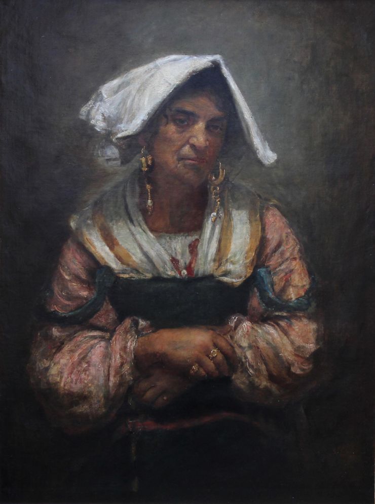 Roma Lady Jebsa by Annie Louisa Swynnerton at Richard Taylor Fine Art