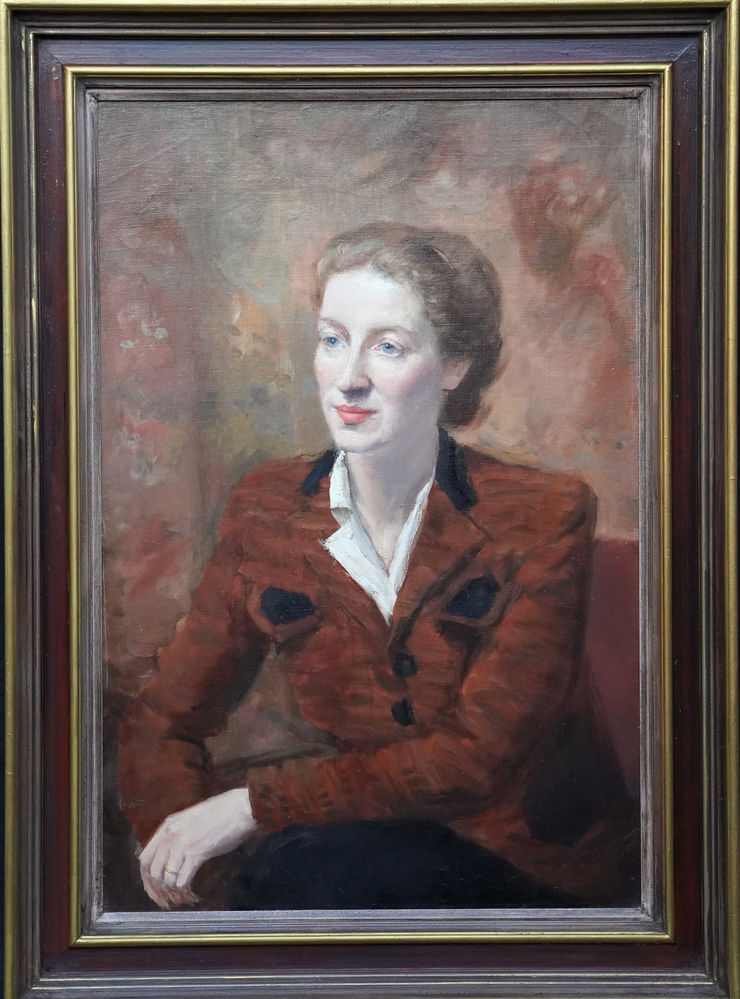 British Post Impressionist Portrait of Lady Norris by Anthony Devas at Richard Taylor Fine Art