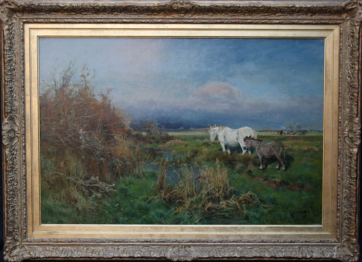 Arthur William Redgate Landscape with Horses at Richard Taylor Fine Art