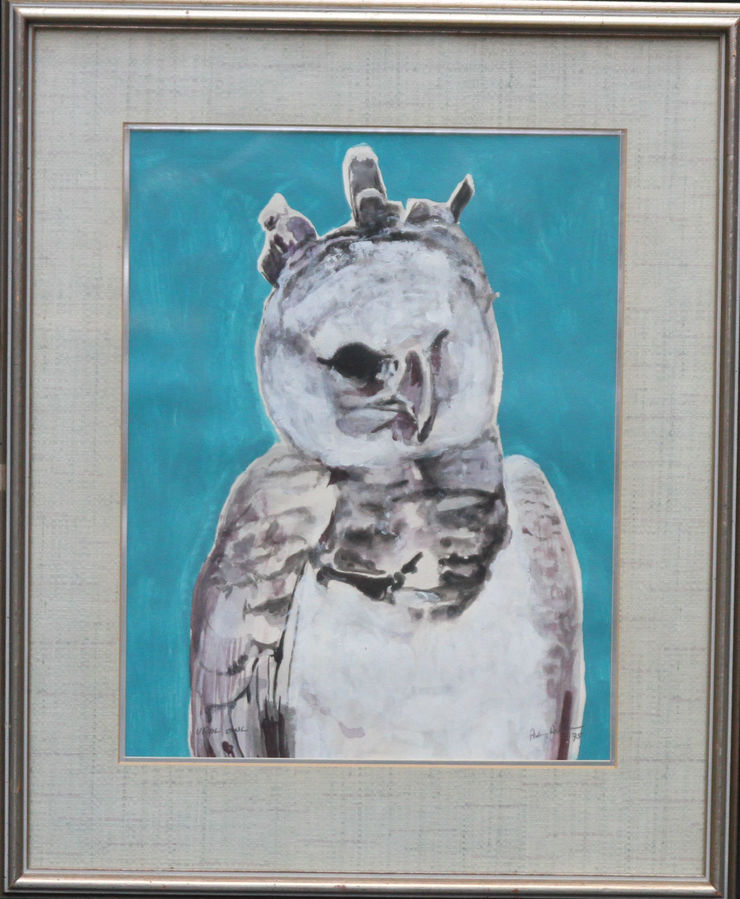 Expressionist Owl Art by Aubrey Williams at Richard Taylor Fine Art
