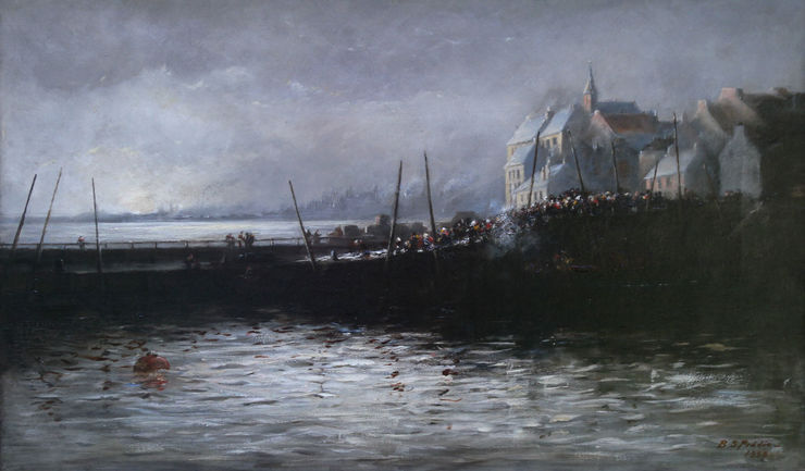 Impressionist Harbour by Barbara S Peddie Richard Taylor Fine Art