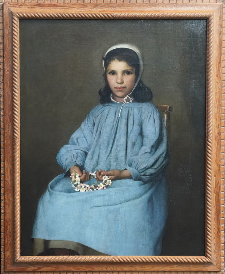 French Portrait of A Breton Girl at Richard Taylor Fine Art