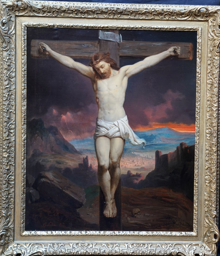 Belgian religious art by Charles Soubre at Richard Taylor Fine Art