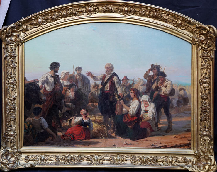 Victorian Harvest by Charles Soubre at Richard Taylor Fine Art