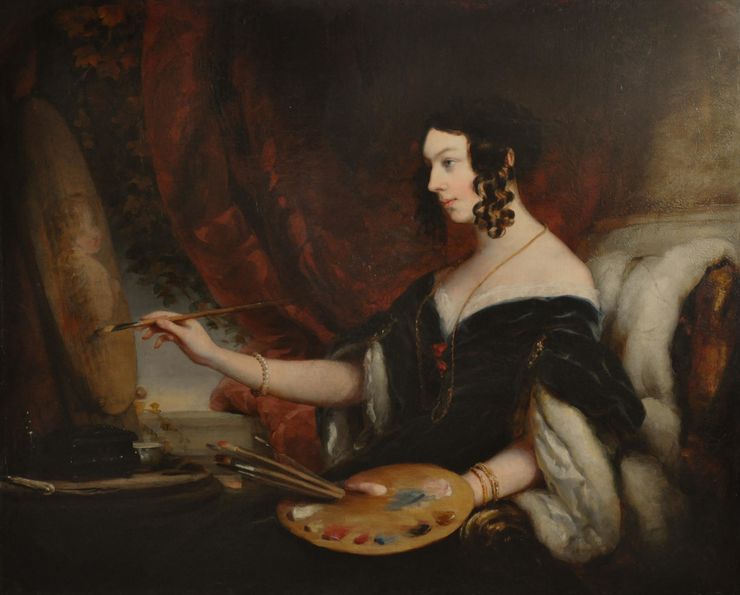 Portrait of Mrs Mary Milnes Gaskell by Christina Robertson  Richard Taylor Fine Art
