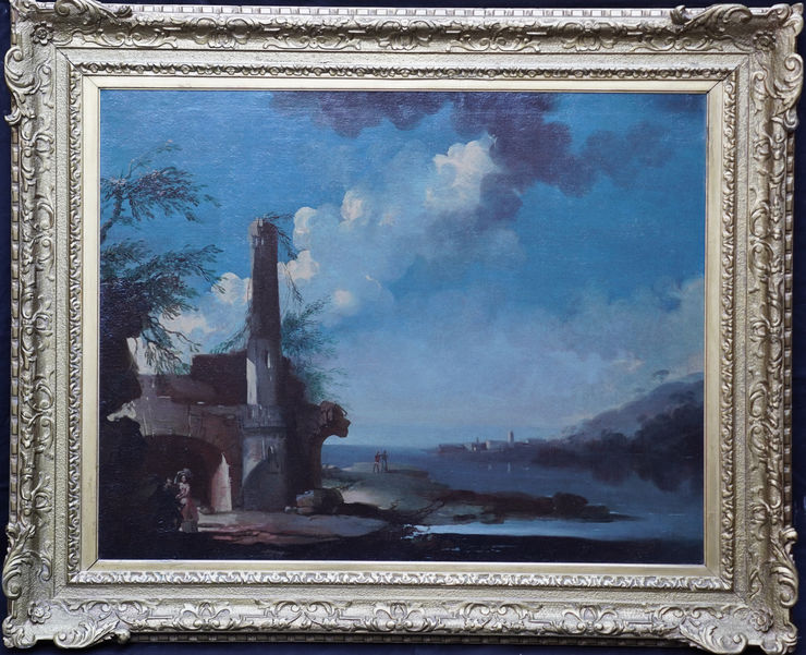 Italian Capriccio Landscape by Claude Joseph Vernet at Richard Taylor Fine Art