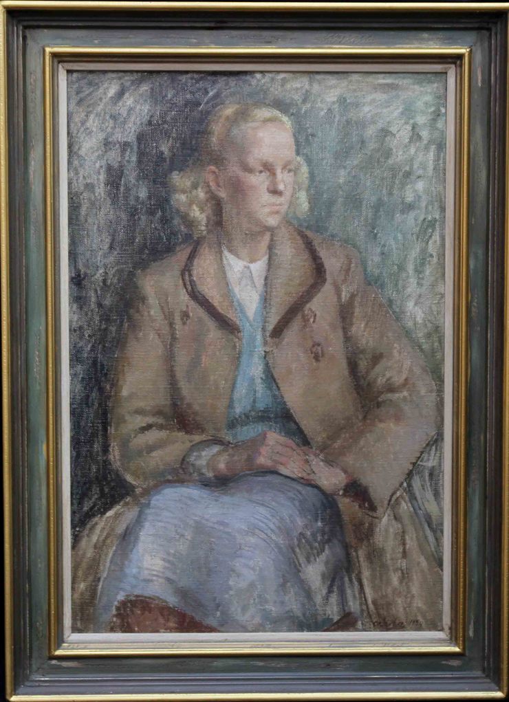 Portrait of a 1950's Lady by Constance Anne Parker at Richard Taylor Fine Art