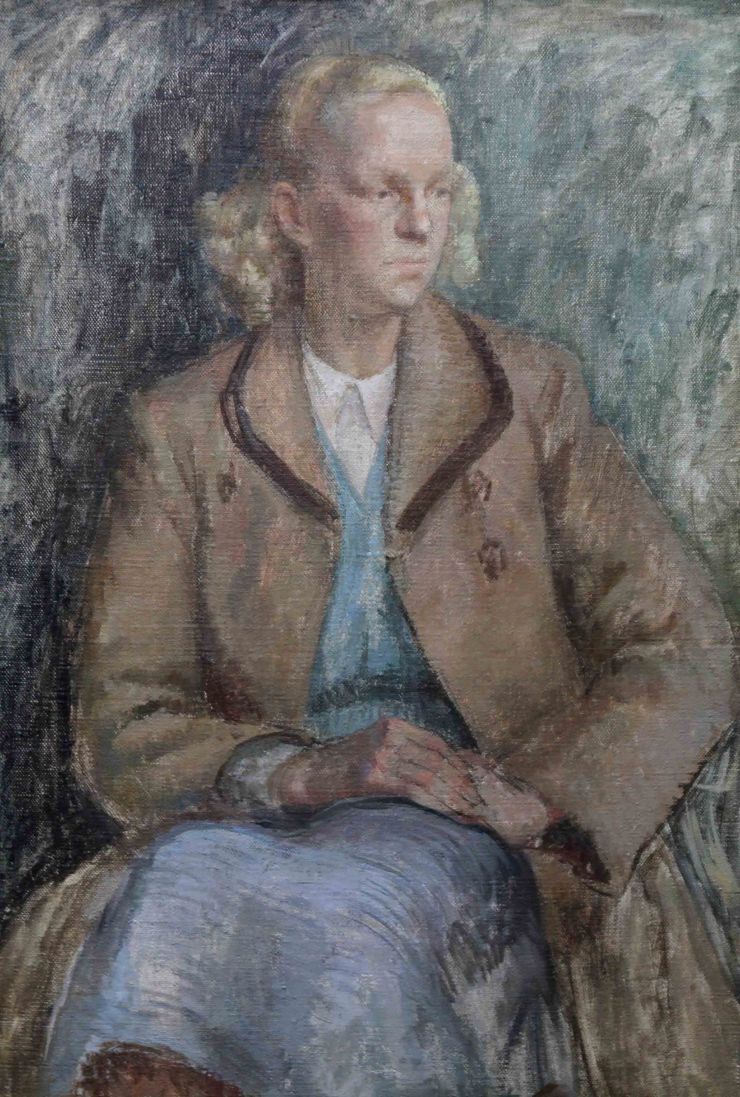 Portrait of a 1950's Lady by Constance Anne Parker Richard Taylor Fine Art