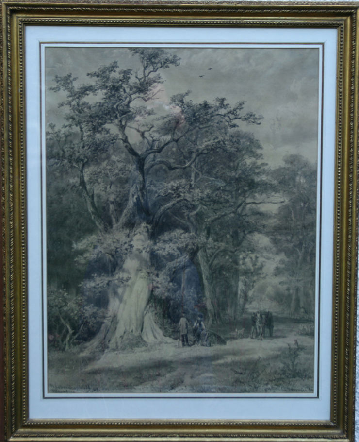 Hasbrucher Wald Dutch Old Master by Cornelius Springer at Richard Taylor Fine Art