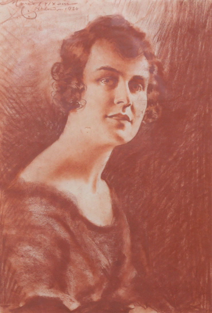 Roaring Twenties Portrait of a Lady by Count Mario Grixoni Richard Taylor Fine Art