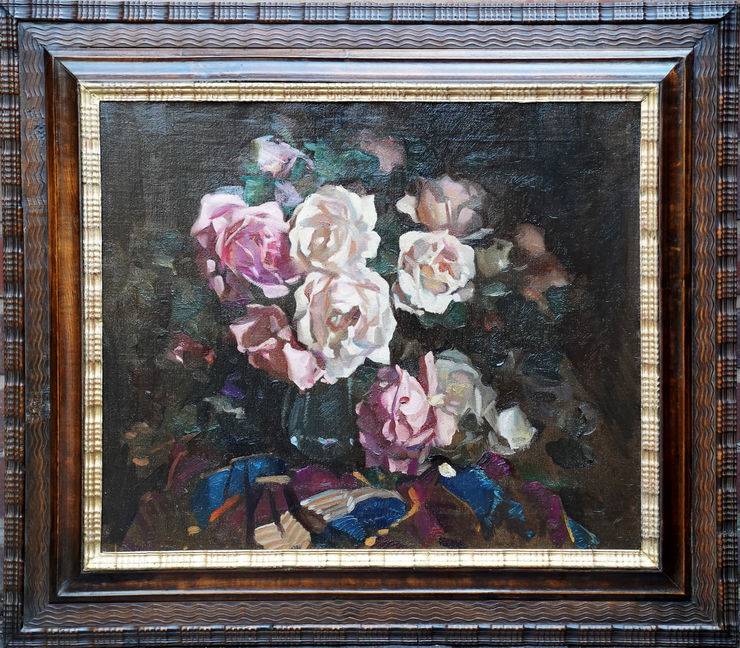 Scottish Still Life of Roses by David Alison at Richard Taylor Fine Art