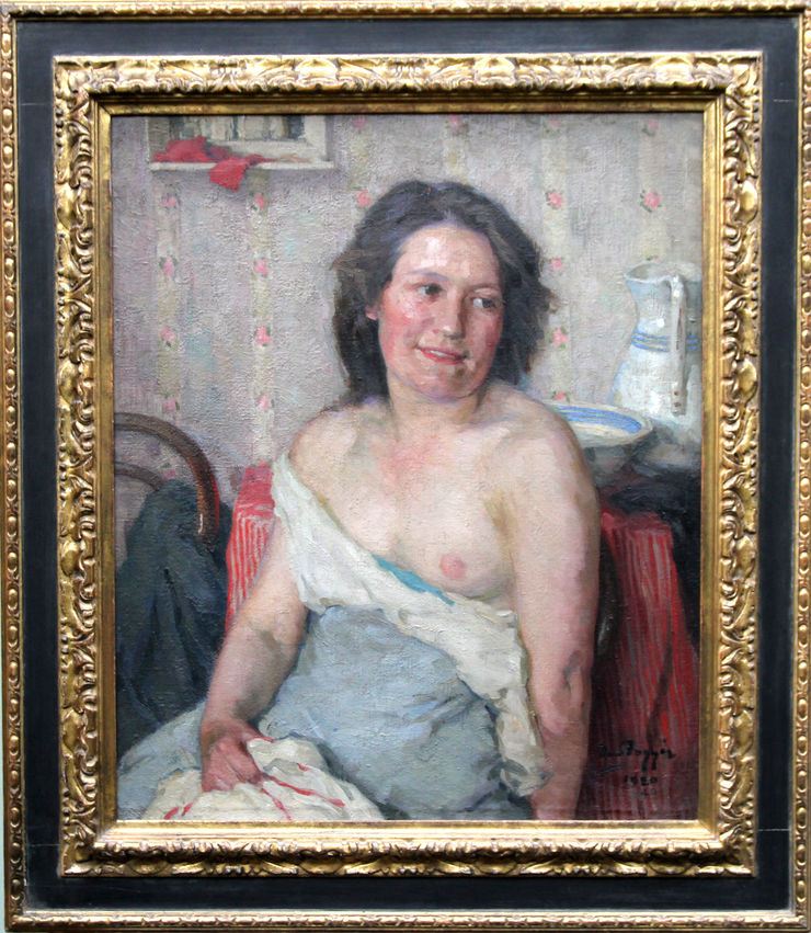 Scottish Portrait of a Woman by David Foggie at Richard Taylor Fine Art