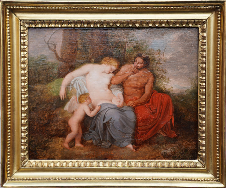 David Teniers - Old Master - Satyr and Cupid - Richard Taylor Fine Art
