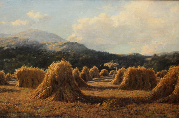 Brig O Turk Scottish Harvest by Duncan Cameron Richard Taylor Fine Art