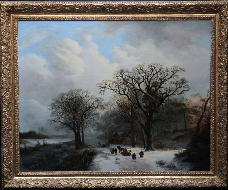 Dutch Winter Landscape by Everardus Mirani at Richard Taylor Fine Art