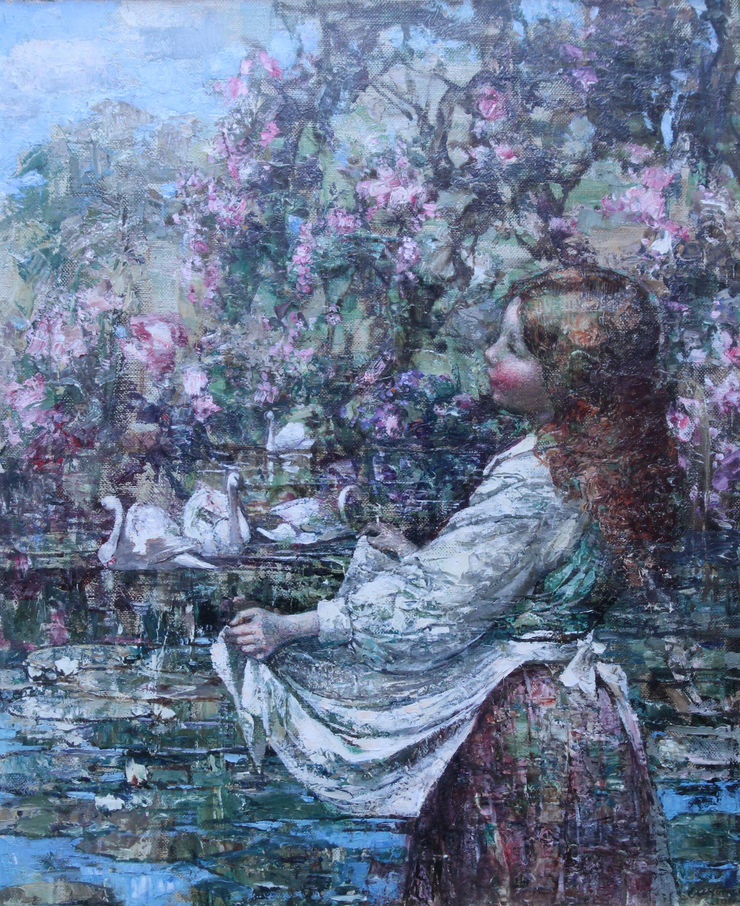 Scottish 19thC Impressionist by Edward Atkinson Hornel Richard Taylor Fine Art