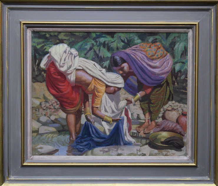 British Post Impressionist Oil Painting   by Edward Lister Richard Taylor Fine Art