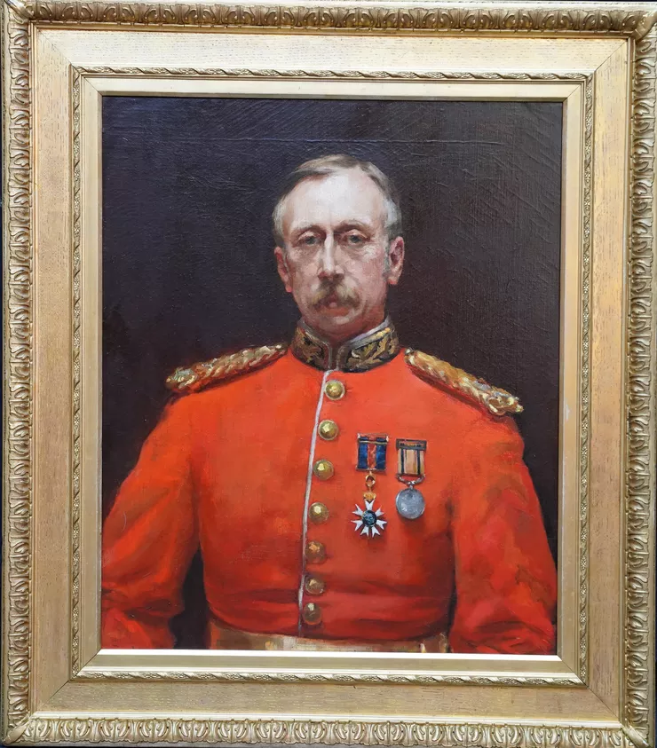 British Military Portrait by Edyth Starkie at  Richard Taylor Fine Art