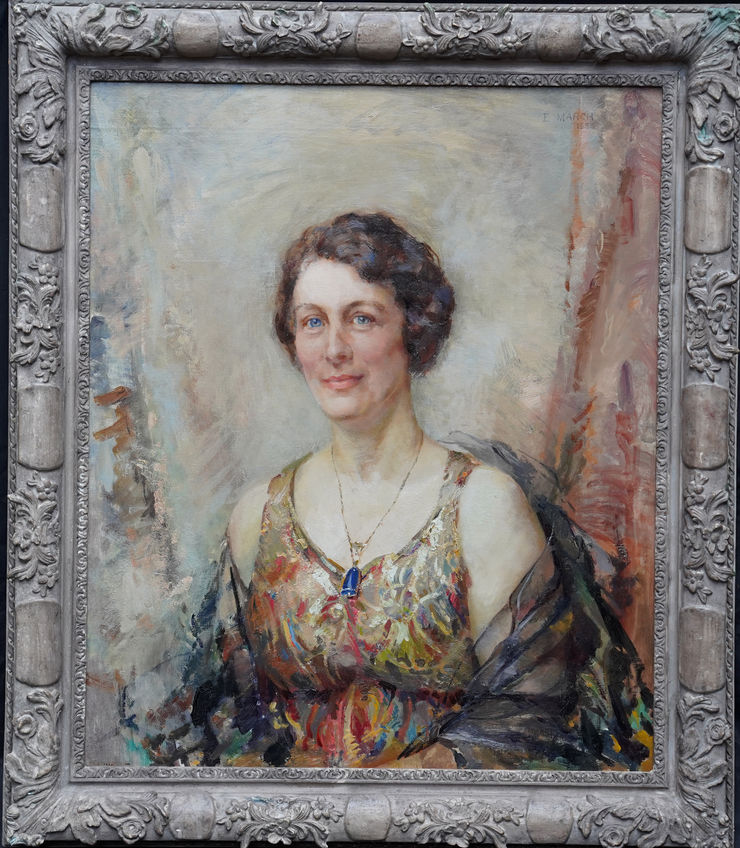 British Portrait of a Lady by Elsie March at Richard Taylor Fine Art