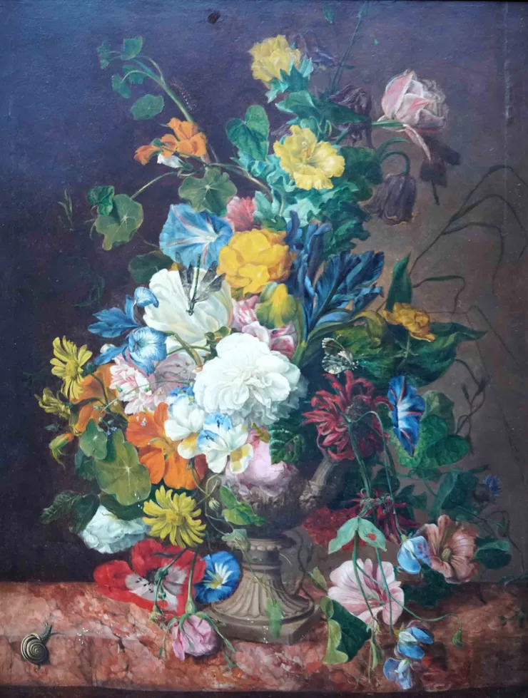 British 19th century Still Life of Flowers by Emily Stannard Richard Taylor Fine Art