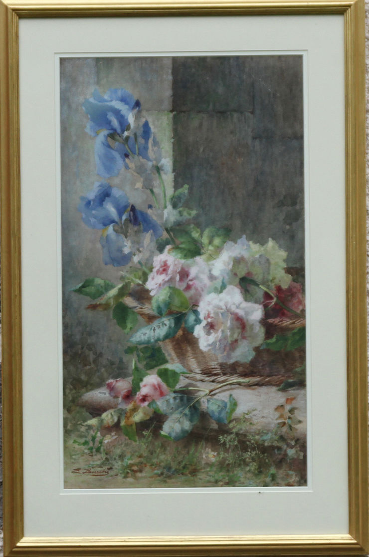 Italian Victorian floral by Ermocrate Bucchi at Richard Taylor Fine Art