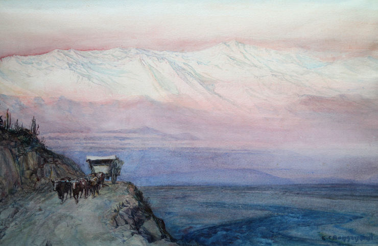 Andes Mountains Peru by Ernest Coutois Bonnencontre Richard Taylor Fine Art