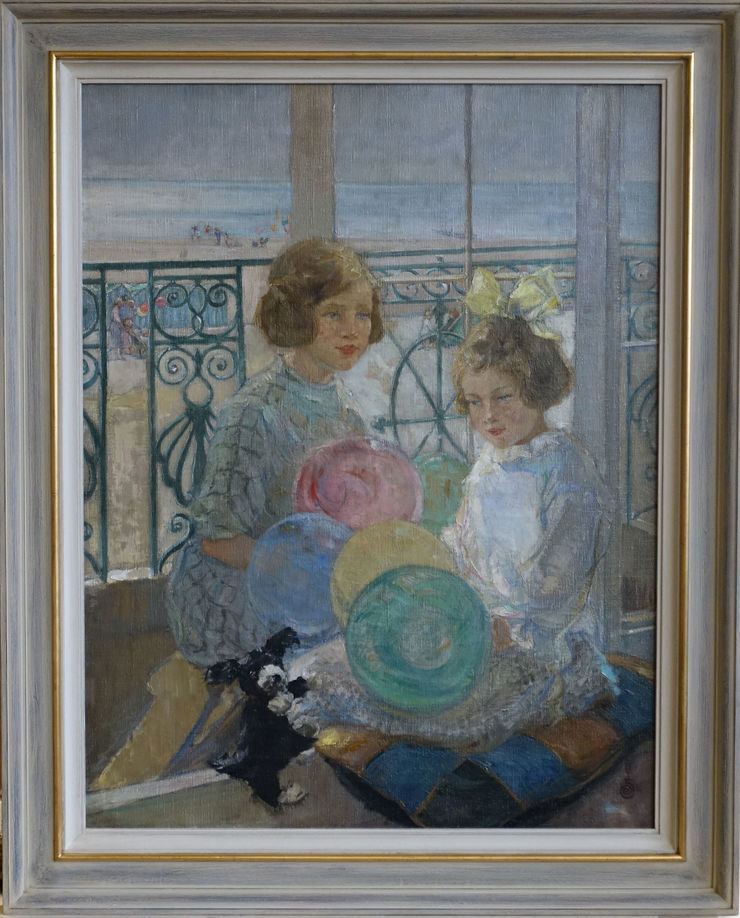 Seaside Portrait by Ernest Borough Johnson at Richard Taylor Fine Art