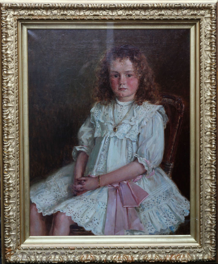 Enid Richards Portrait by Ernest Higgins Rigg at Richard Taylor Fine Art