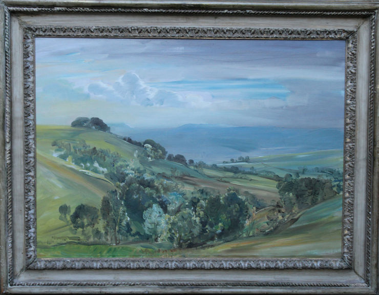 Trow Hill Sidmouth Devon by Evelyn Cheston at Richard Taylor Fine Art