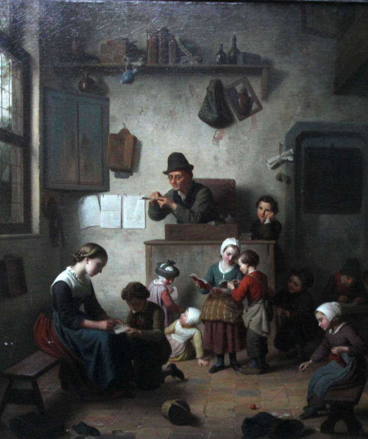 Victorian School Room by Ferdinand de Braekeleer Richard Taylor Fine Art