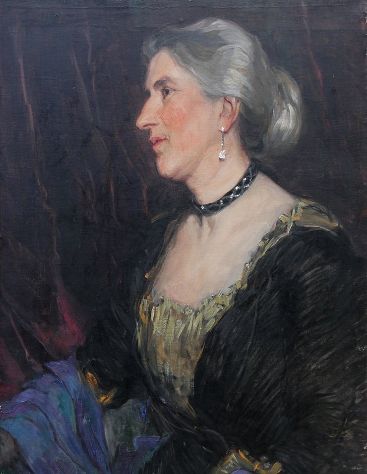 Impressionist Portrait of a Lady by Florence Kate Upton Richard Taylor Fine Art