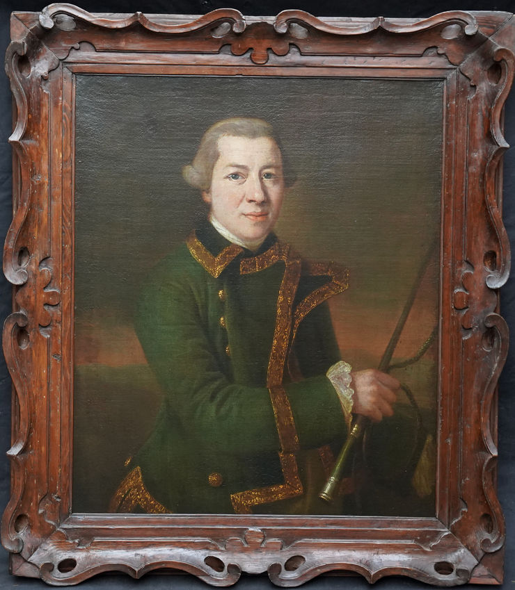 British Portrait of a Huntsman by Francis Cotes at Richard Taylor Fine Art