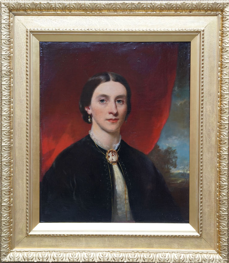 Portrait of Victorian Lady by Francis Grant at Richard Taylor Fine Art