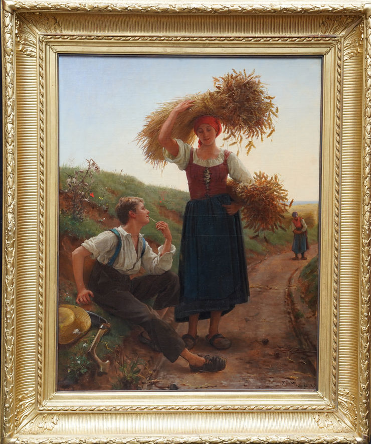 Frank Dicey - Harvest Time -  Richard Taylor Fine Art