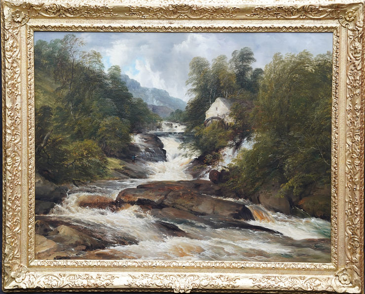 British River Landscape by Frederick Lee at Richard Taylor Fine Art