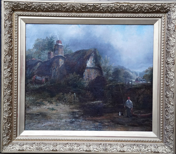 Dedham Mill Constable country by Frederick Waters Watts at Richard Taylor Fine Art
