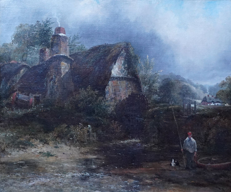 Constable country Mill landscape by Frederick Waters Watts Richard Taylor Fine Art