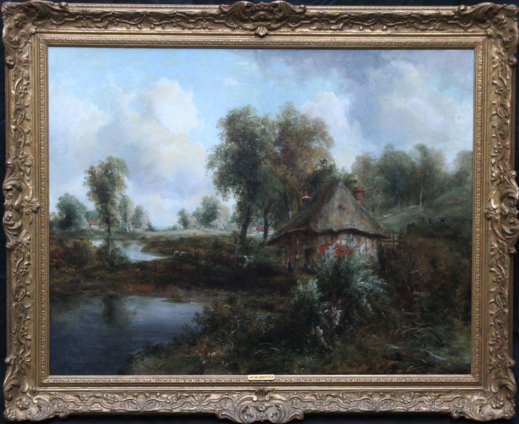 British Victorian Landscape by Frederick Waters Watts at Richard Taylor Fine Art