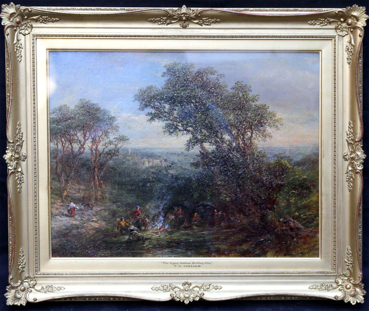 Berkley Gloucestershire Landscape by Frederick Henry Henshaw at Richard Taylor Fine Art