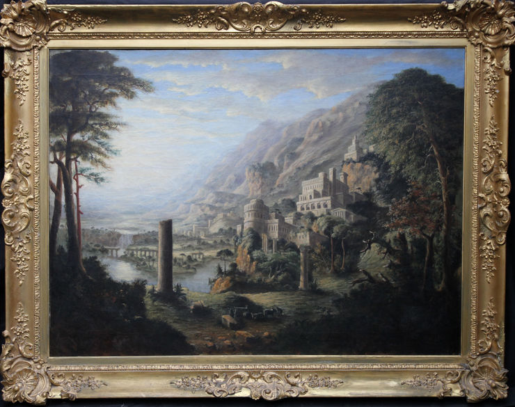 Italian Capriccio Classical Landscape by Frederick Walker Richard Taylor Fine Art