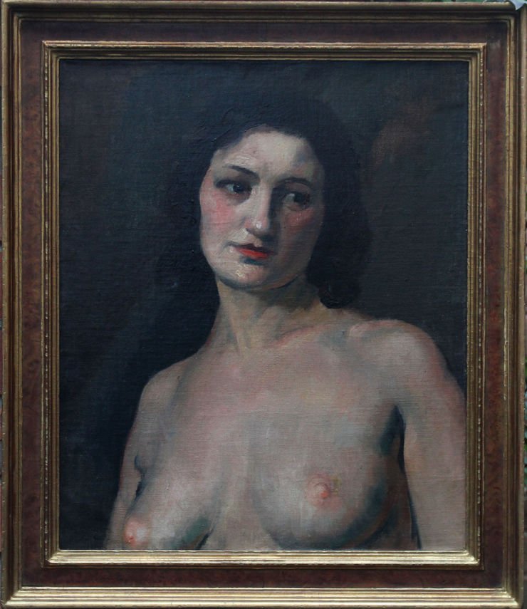 French Post Impressionist 20's Nude Portrait at Richard Taylor Fine Art