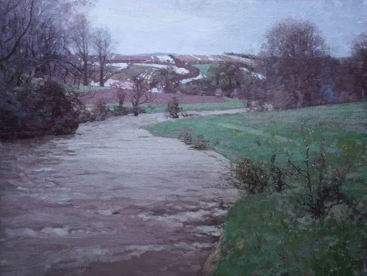Scottish 1920's River Landscape by George Houston Richard Taylor Fine Art