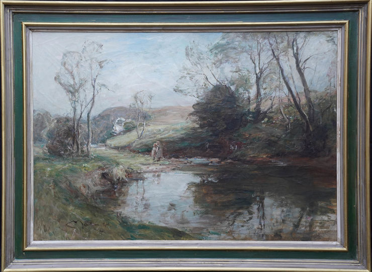 Scottish Impressionist Landscape by George Whitton Johnstone at Richard Taylor Fine Art