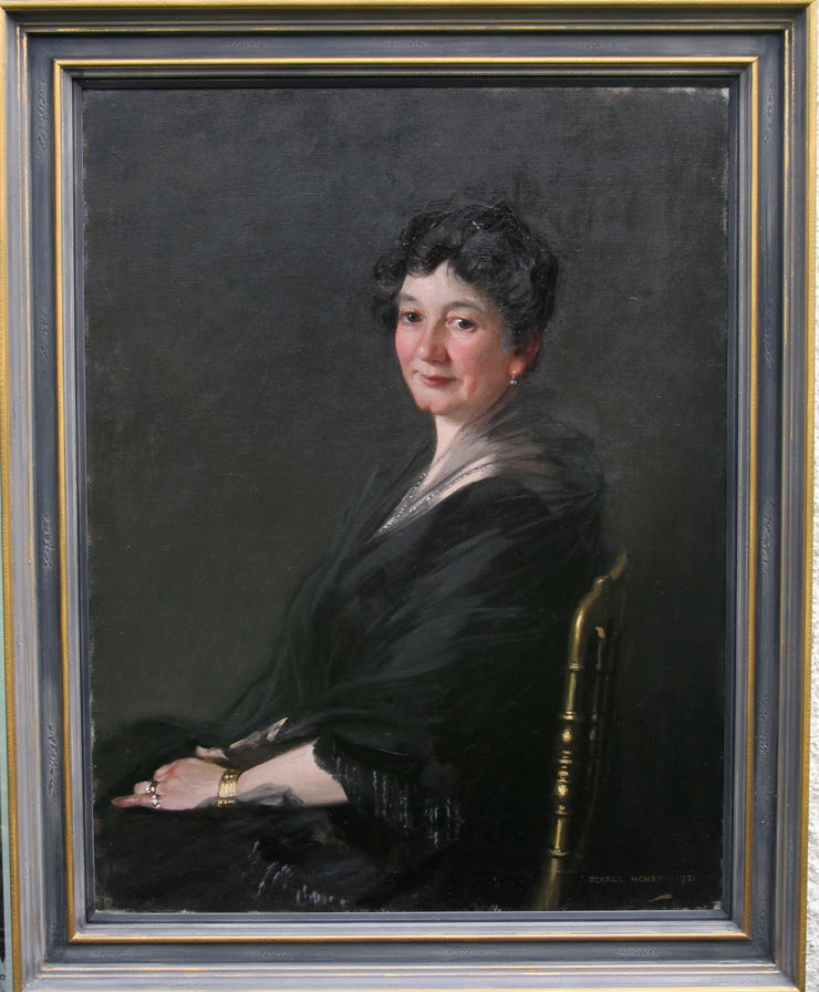 Portrait of a Woman by Scottish Glasgow Boy artist George Henry at Richard Taylor Fine Art