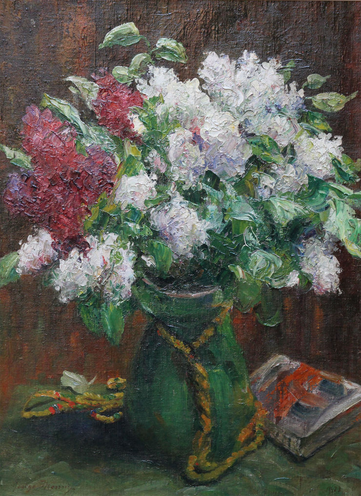 German Secessionist Floral by George Mosson Richard Taylor Fine Art