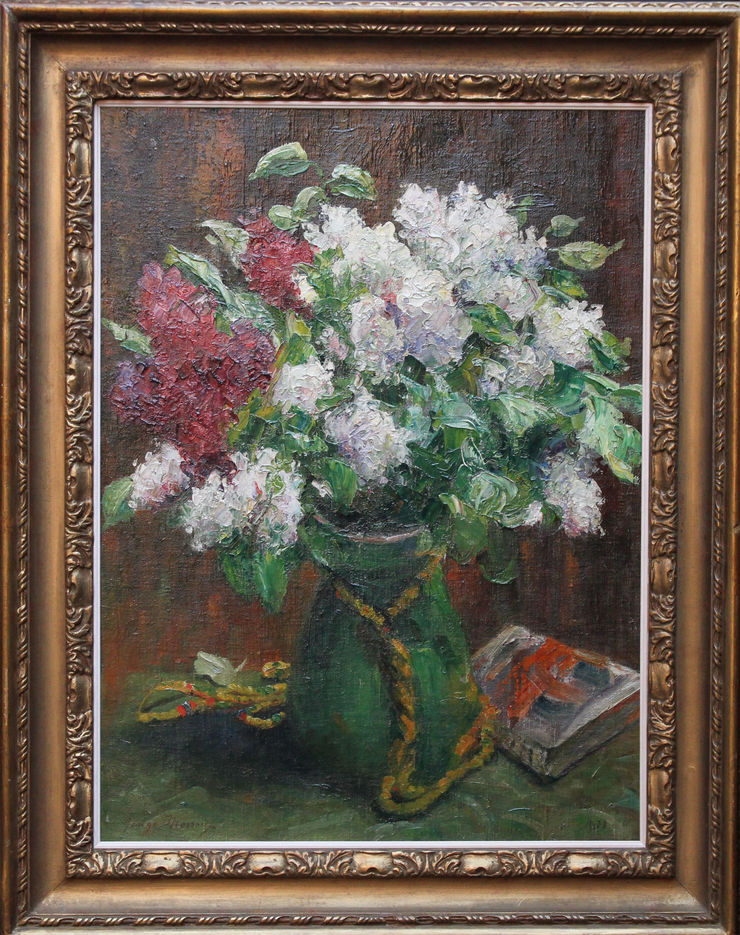 German Secessionist Floral Still Life by George Mosson at Richard Taylor Fine Art