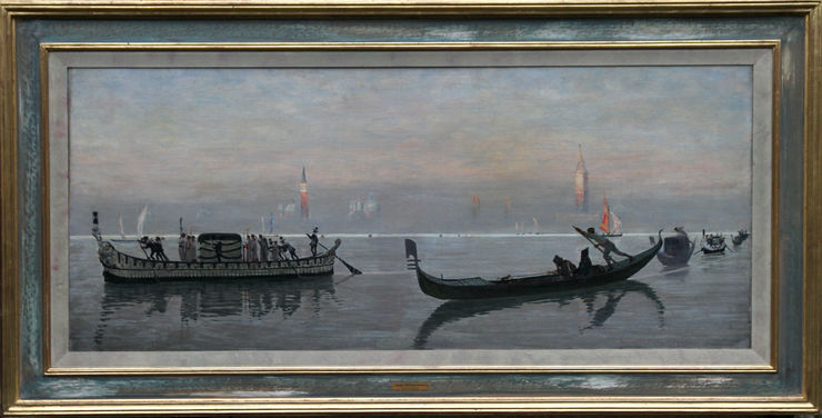 george sherwood hunter - venice -richard taylor fine art -framed