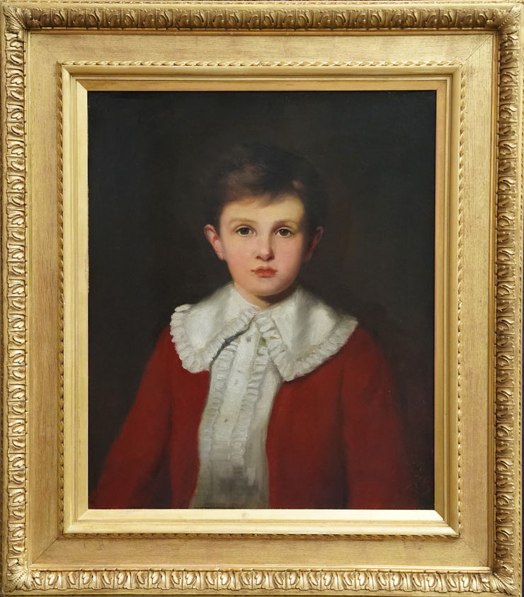 British Portrait of a Boy by Gilbert Baldry at  Richard Taylor Fine Art