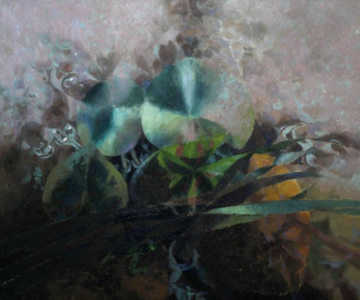 Lily Pond by Benton End artist Glyn Morgan at Richard Taylor Fine Art